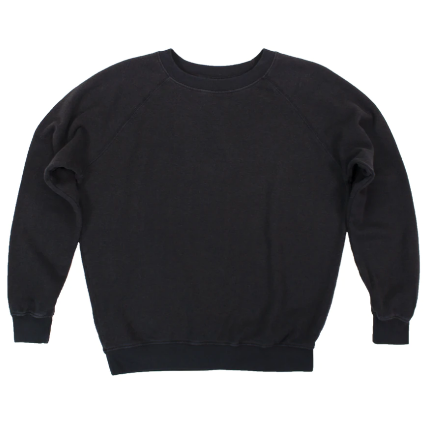 Black Bonfire Raglan Sweatshirt
