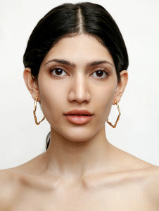 Louisa Hoops in Gold