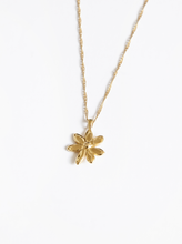 Load image into Gallery viewer, Flower Charm Necklace in Gold
