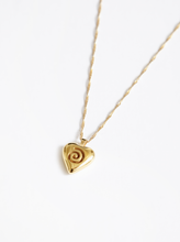 Load image into Gallery viewer, Heart Swirl Charm Necklace

