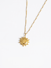 Load image into Gallery viewer, Sun Charm Necklace in Gold
