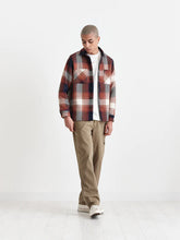 Load image into Gallery viewer, Red Ombre Check Whiting Overshirt
