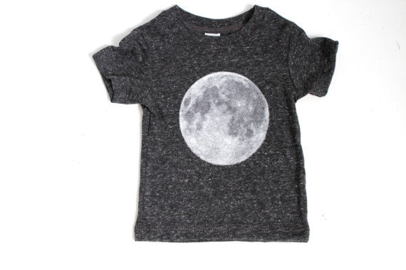 Charcoal Full Moon Baby Tee