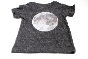 Charcoal Full Moon Baby Tee