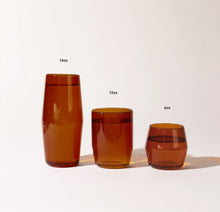 Load image into Gallery viewer, Set of Two Amber 12oz Century Glasses
