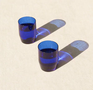 Set of Two Cobalt 12oz Century Glasses