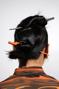 Small Firestarter Hair Stick in Carbon