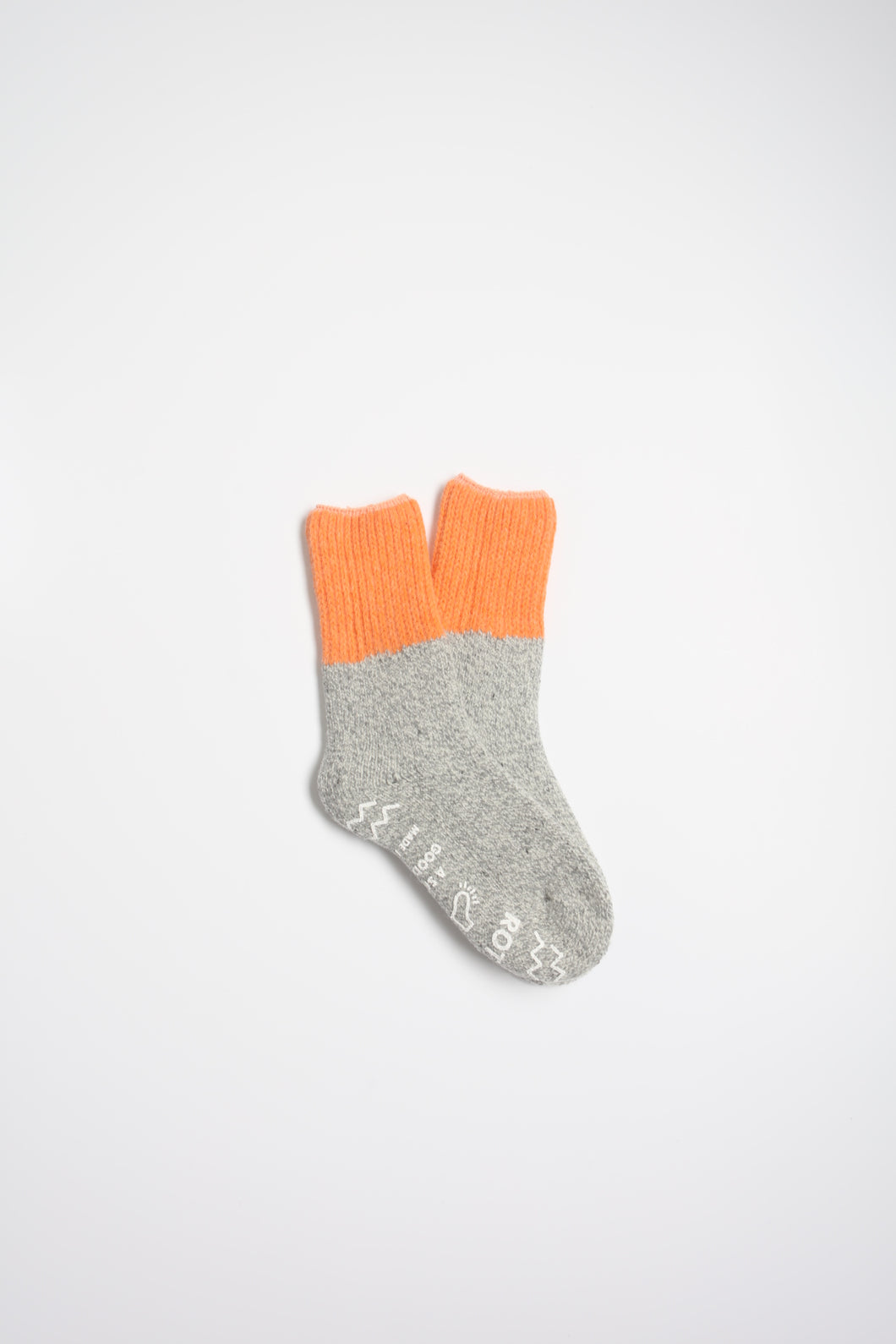 Orange Retro Winter Room Socks