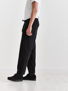 Black Cotton Twill Kurt Trouser