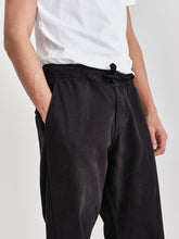 Load image into Gallery viewer, Black Cotton Twill Kurt Trouser
