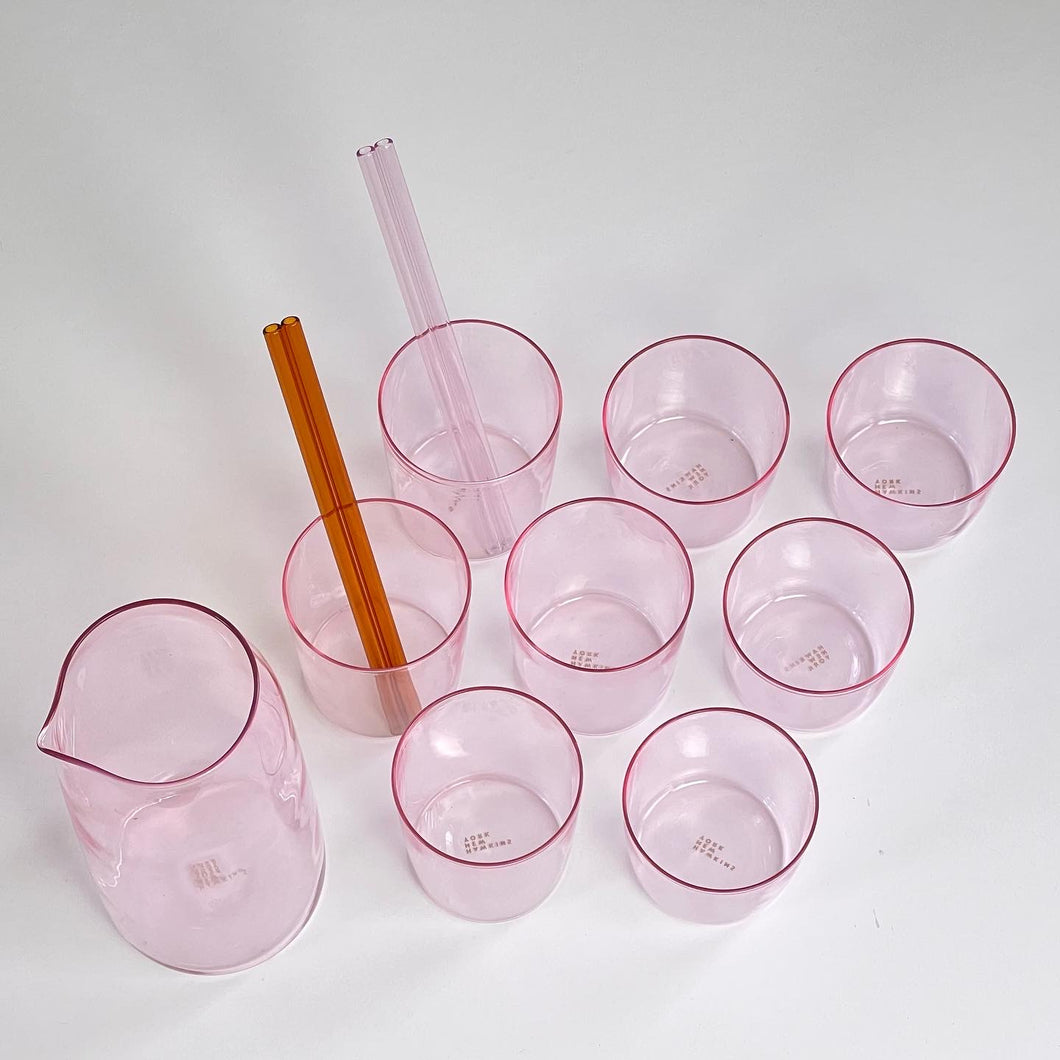Essential Glassware Set of 4 in Blush