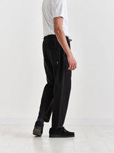 Load image into Gallery viewer, Black Cotton Twill Kurt Trouser
