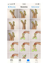 Load image into Gallery viewer, Green Fluor Ringo Mules
