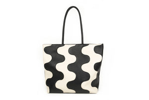 Waves Leather Tote